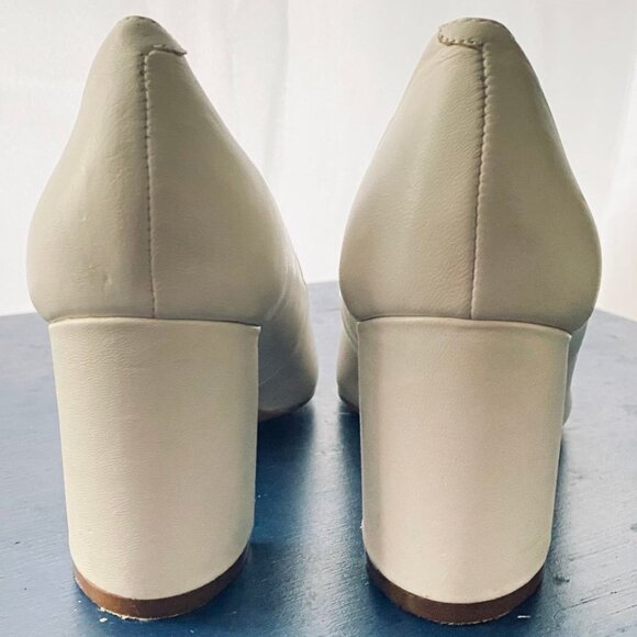 MARC FISHER ZALA BLOCK HEEL POINTY TOE PUMP 6.5 - Picture 4 of 7